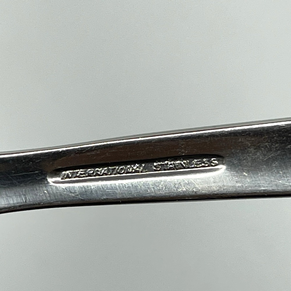 Vintage 1950s International Stainless TONIGHT Shooting Stars Pattern Salad Fork - Picture 5 of 6